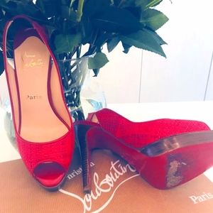 CHRISTIAN LOUBOUTIN Orlato Red Sandals